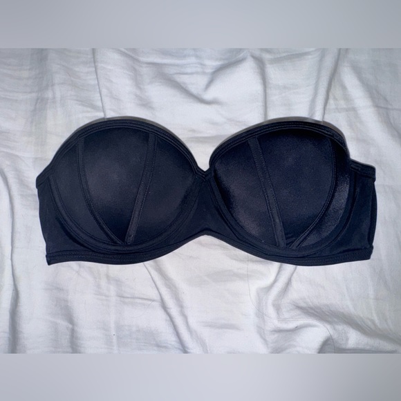 PINK Victoria's Secret Black Bikini Top - Picture 1 of 9